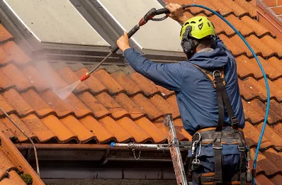 Démoussage et hydrofuge de toiture à Catheux